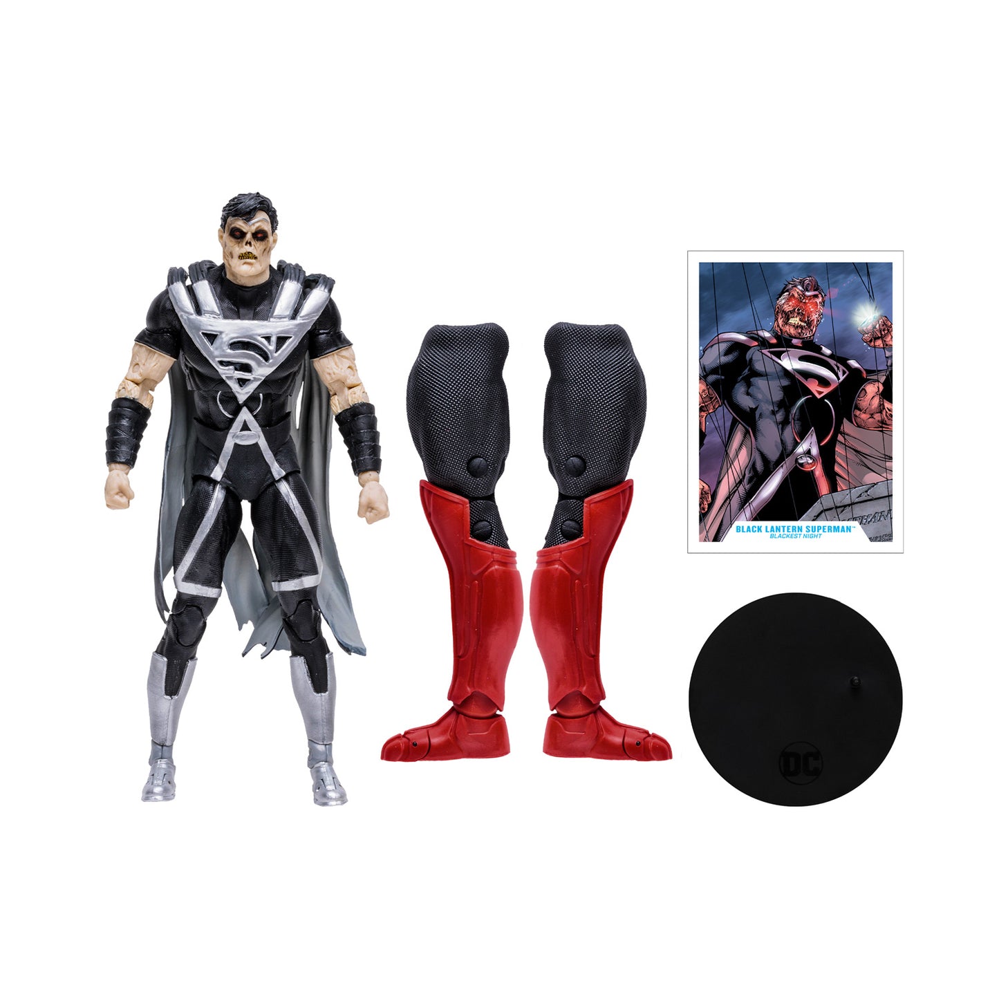 DC Multiverse Atrocitus Build-A Wave Black Lantern Superman (Blackest Night) 7-Inch Action Figure