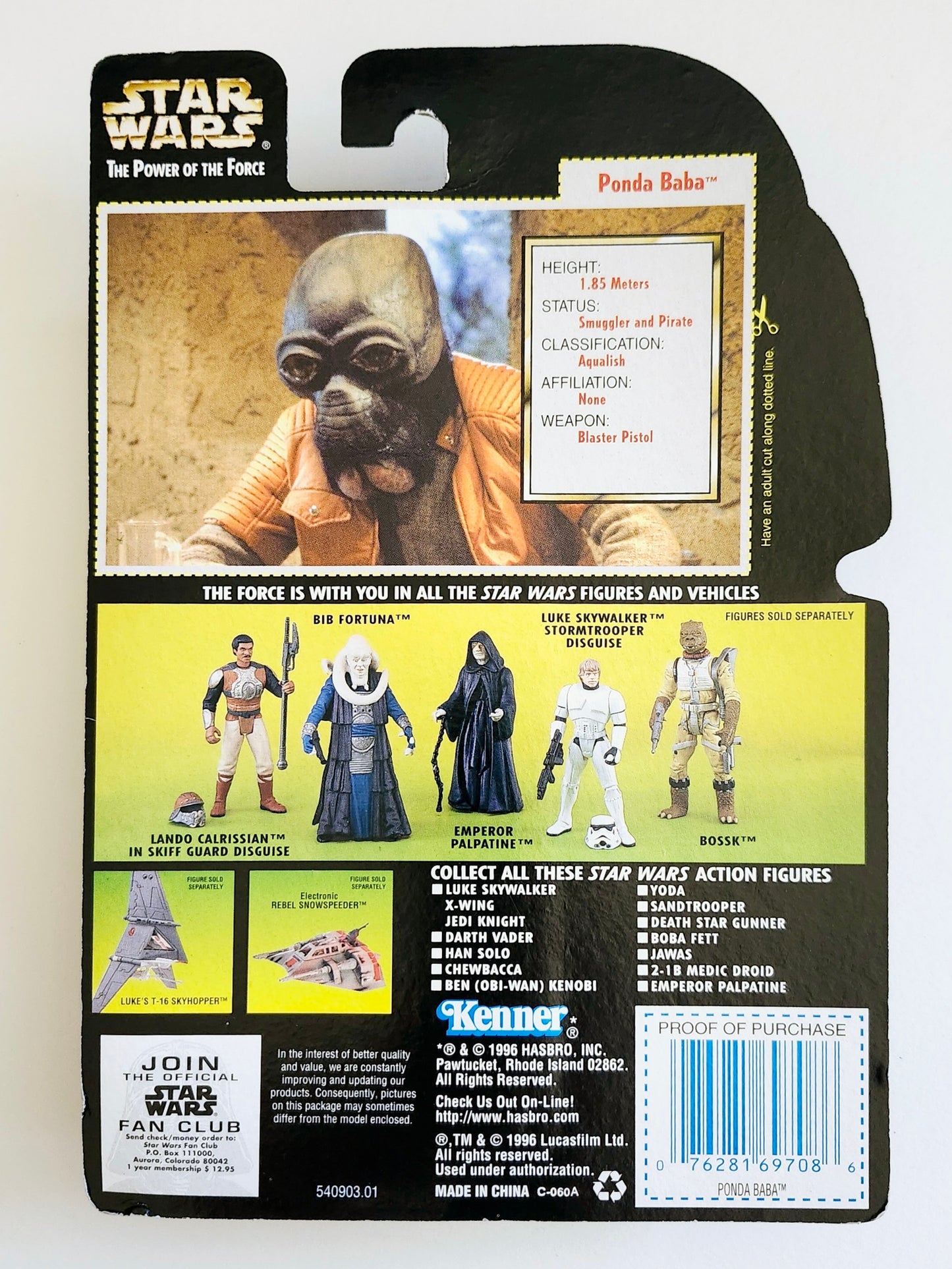 Star Wars: Power of the Force Ponda Baba (Hologram Card) 3.75-Inch Action Figure