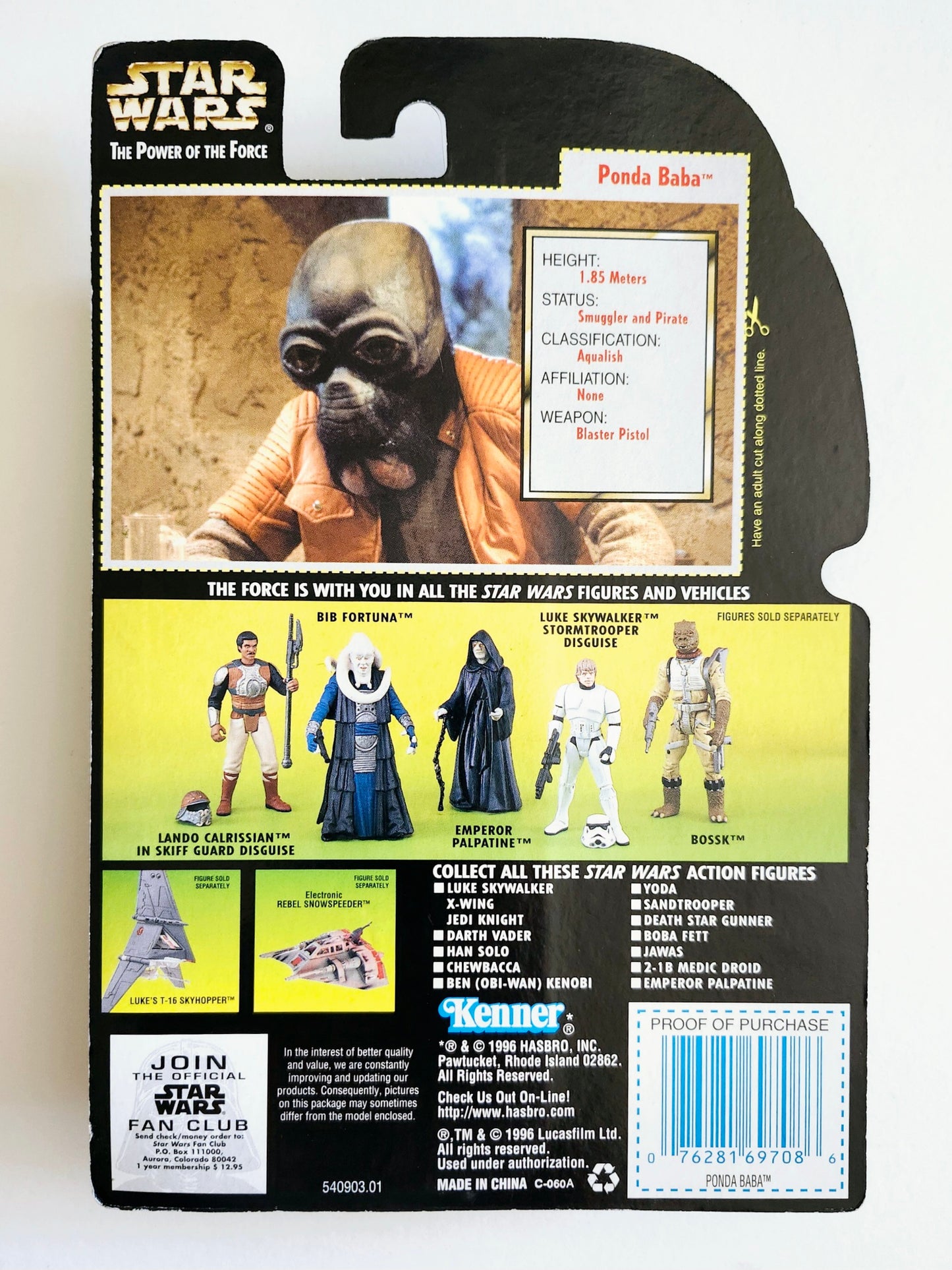 Star Wars: Power of the Force Ponda Baba (Hologram Card) 3.75-Inch Action Figure