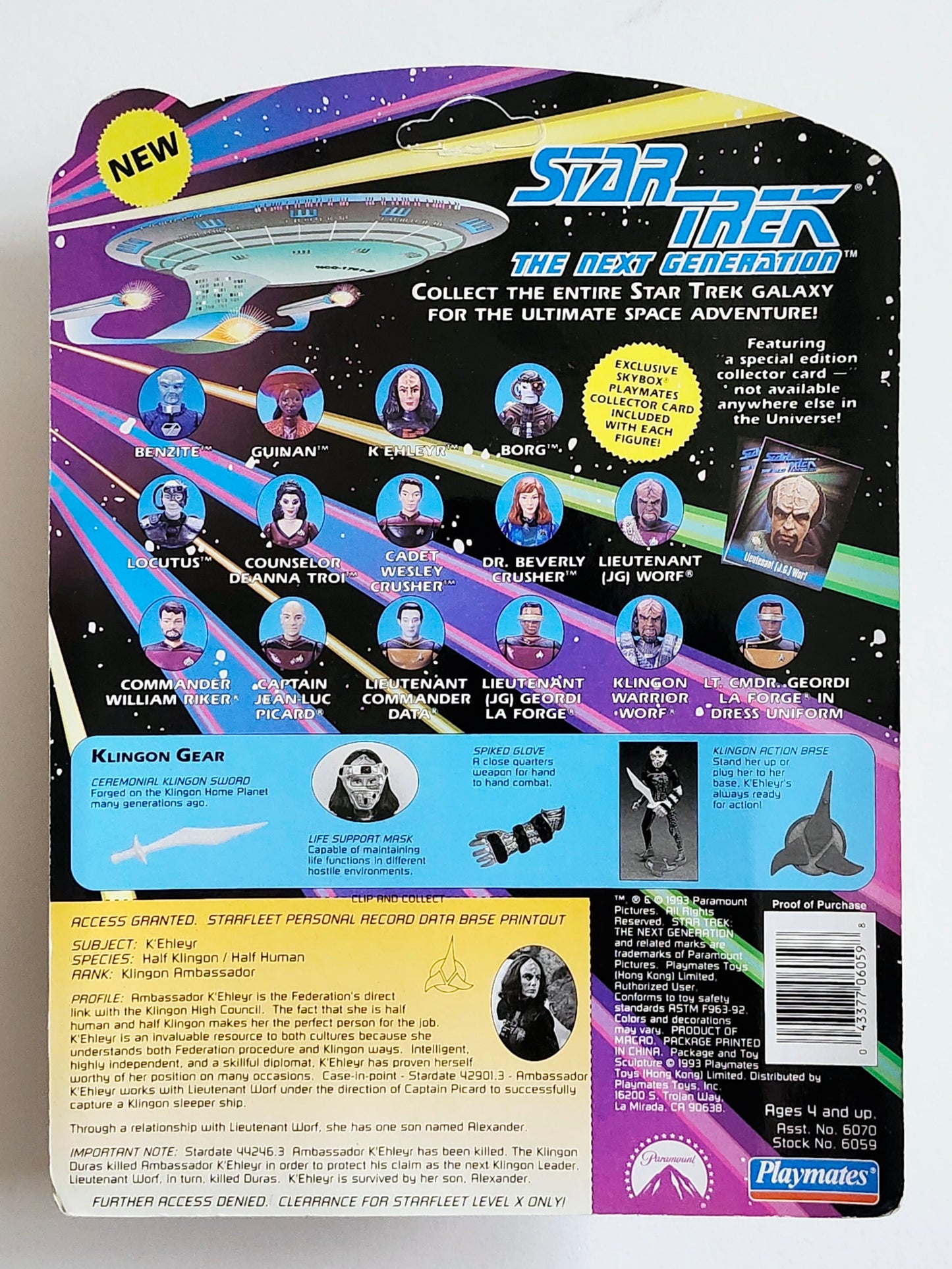 Star Trek: The Next Generation K'Ehleyr 4.5-Inch Action Figure