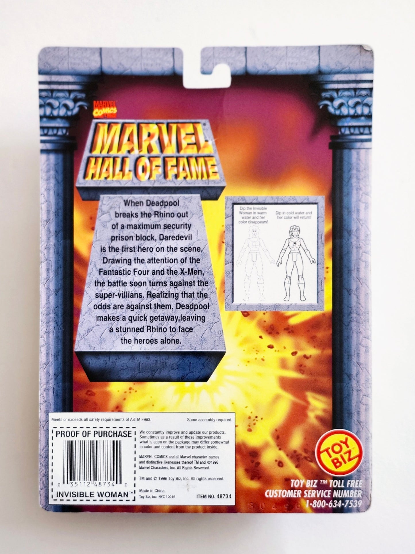 Marvel Hall of Fame Invisible Woman with Color Change 5-Inch Action Figure