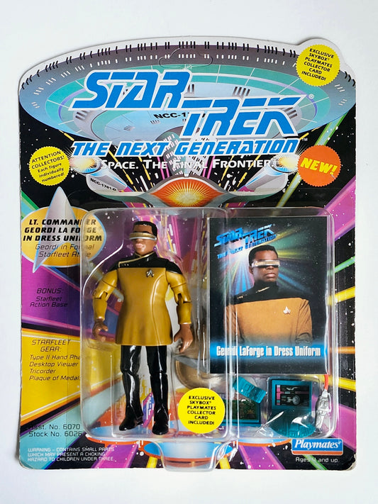 Star Trek: The Next Generation Lt. Cmdr. Geordi La Forge in Dress Uniform 4.5-Inch Action Figure