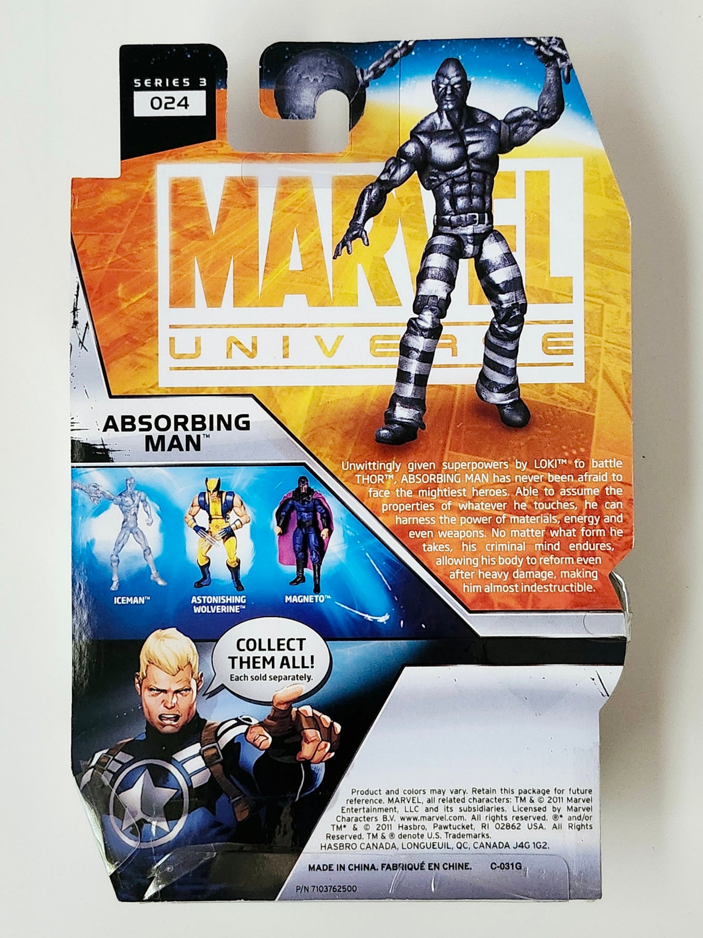 Marvel Universe Series 3 Figure 24 Absorbing Man (Metallic Variant) 3.75-Inch Action Figure