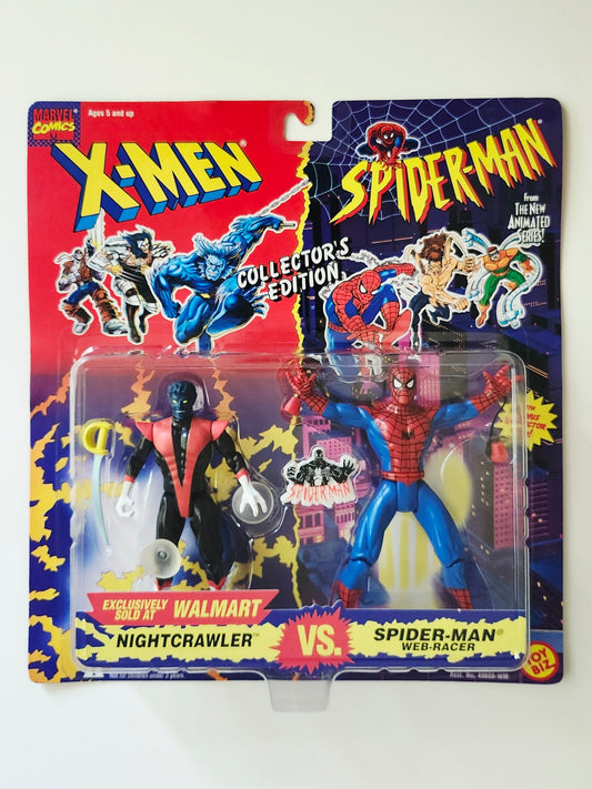 X-Men & Spider-Man Animated Series Collectors Edition Nightcrawler vs. Spider-Man (Web-Racer) Exclusive Action Figure 2-Pack