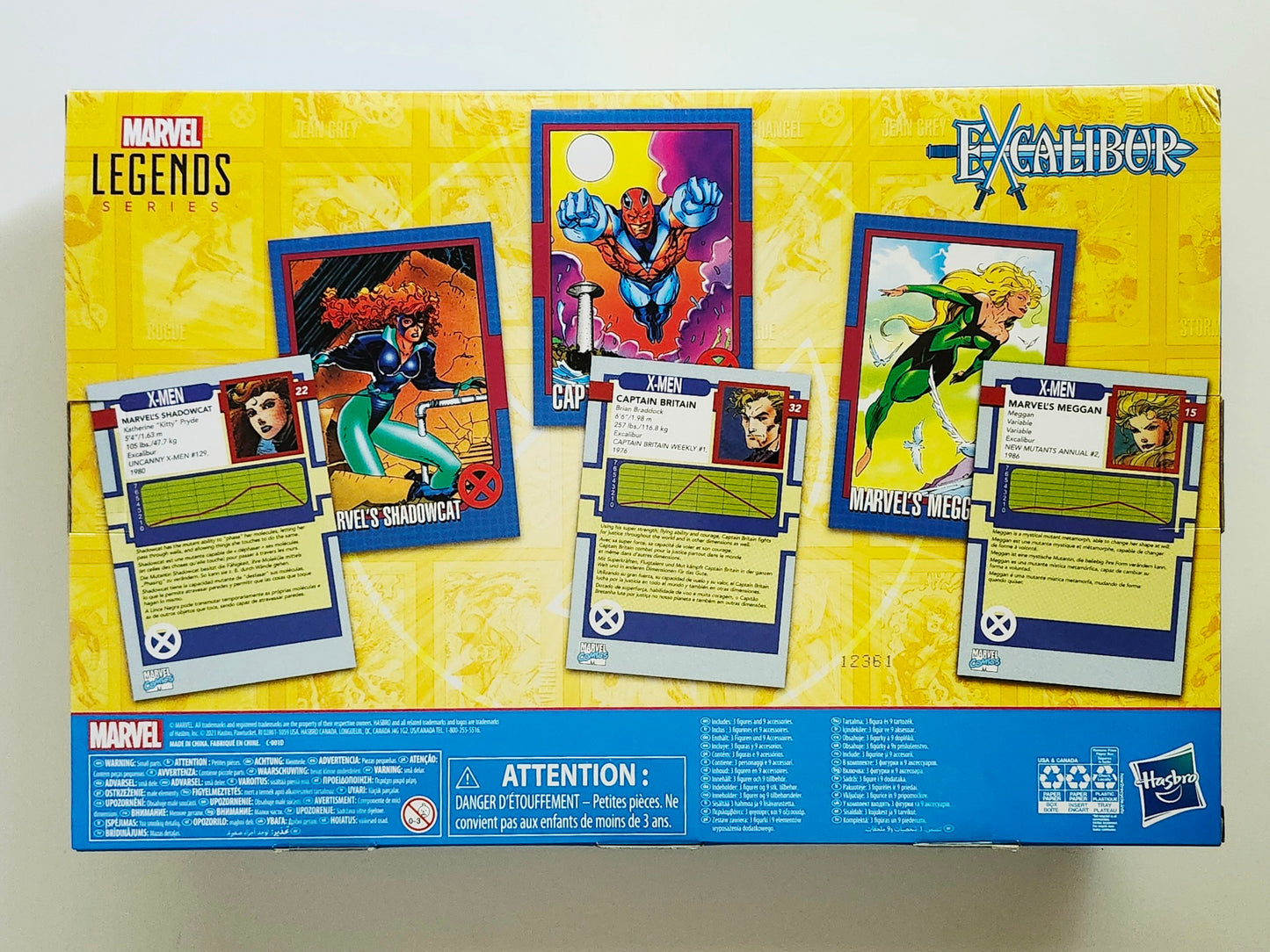 Marvel Legends Excalibur Action Figure 3-Pack (Meggan, Captain Britain, Shadowcat)