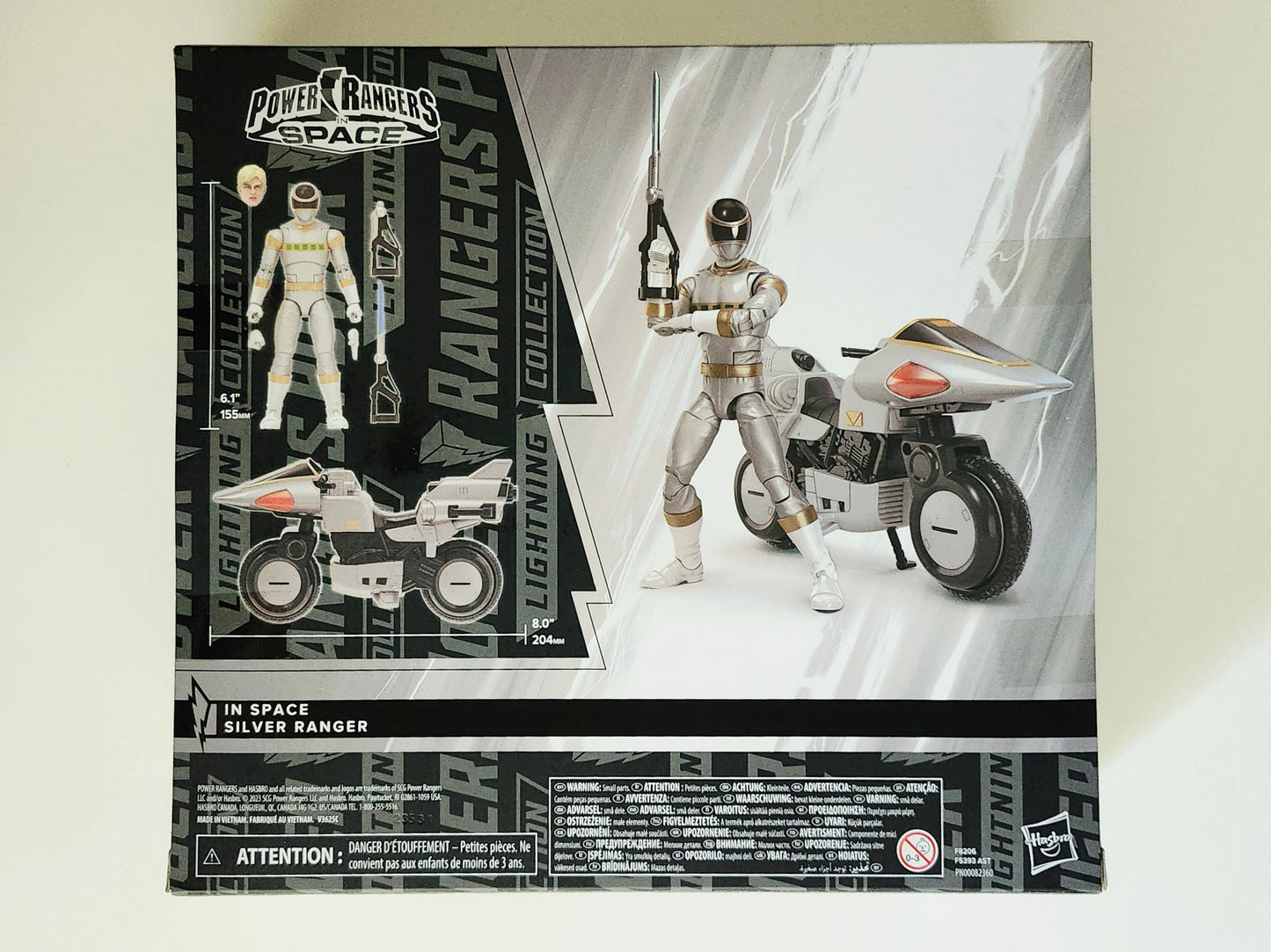 Power Rangers Lightning Collection In Space Silver Ranger 6-Inch Action Figure and Vehicle