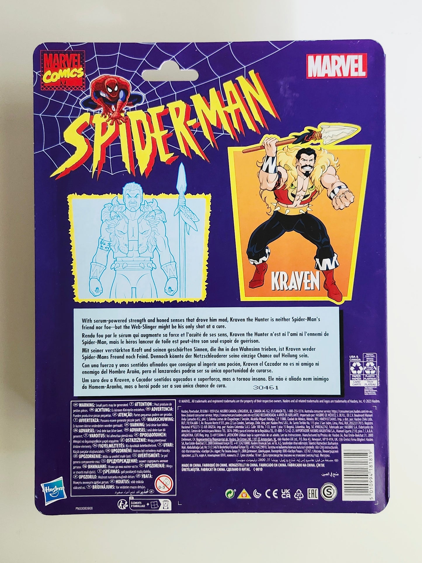 Marvel Legends Spider-Man Retro Collection Kraven 6-Inch Scale Action Figure