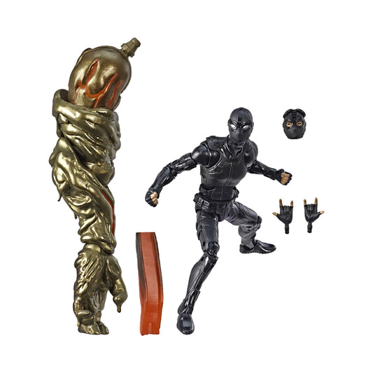 Marvel Legends Molten Man Series Stealth Suit Spider-Man 6-Inch Action Figure