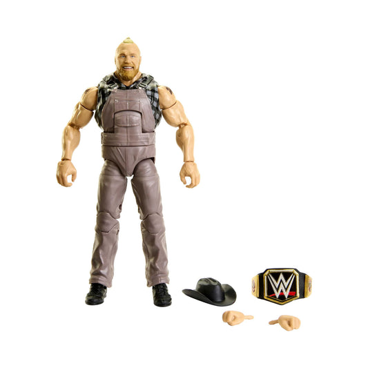 WWE Elite Collection Series 99 Brock Lesnar (Brown Overalls) Action Figure