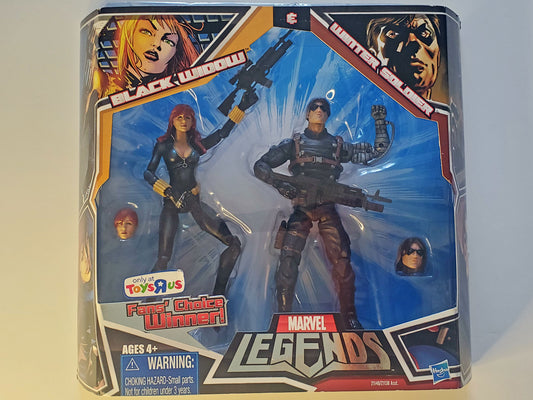 Marvel Legends Black Widow & Winter Soldier (Black Widow in Black Costume) Exclusive Action Figure 2-Pack