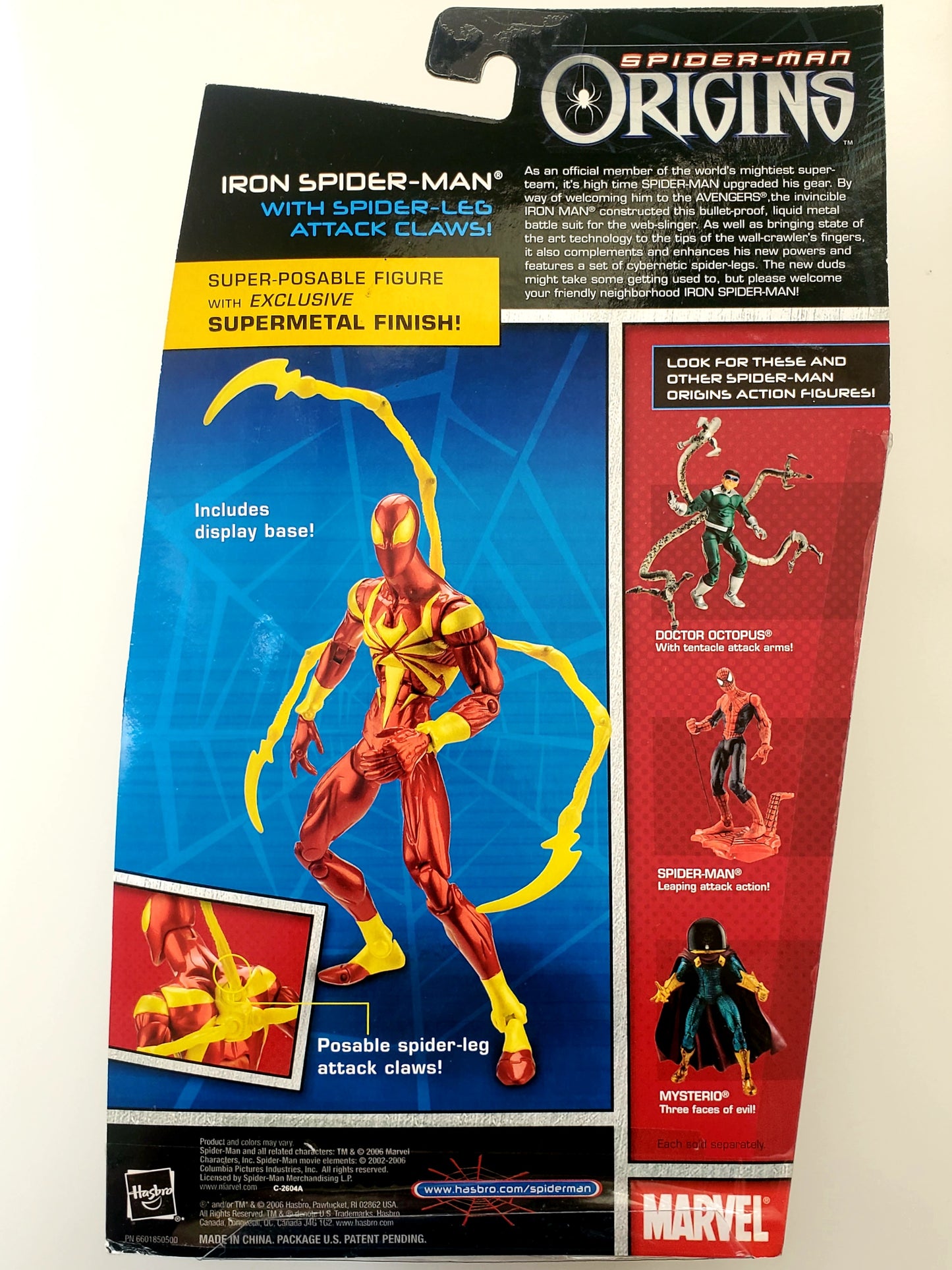 Spider-Man Origins Iron Spider-Man with Spider-Leg Attack Claws 6-Inch Action Figure