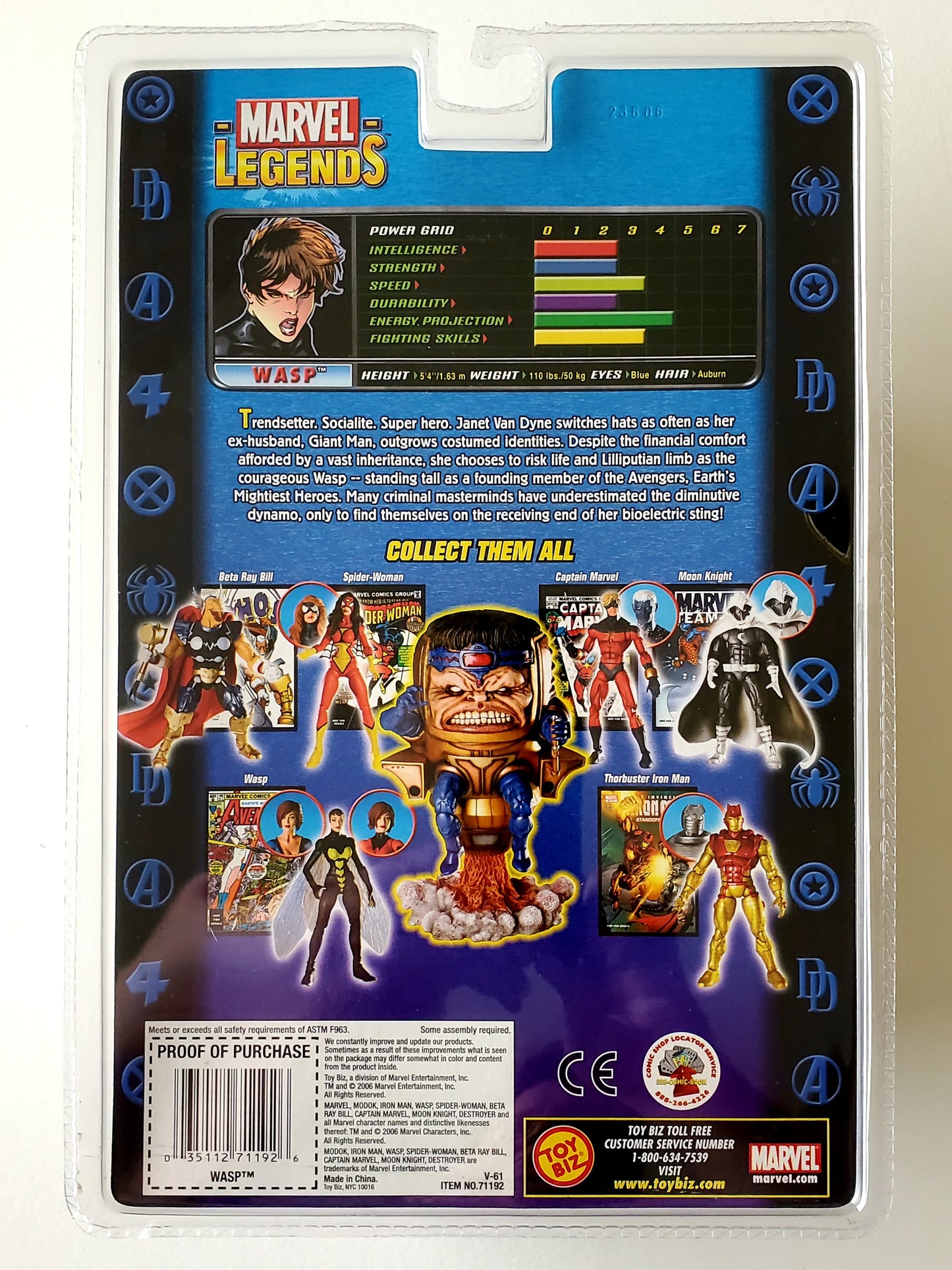 Marvel Legends MODOK Series Wasp (Black & Yellow) 6-Inch Action Figure