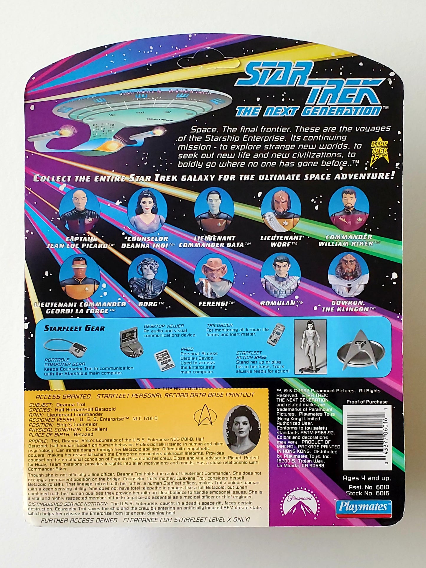 Star Trek: The Next Generation Lt. Cmdr. Deanna Troi 4.5-Inch Action Figure