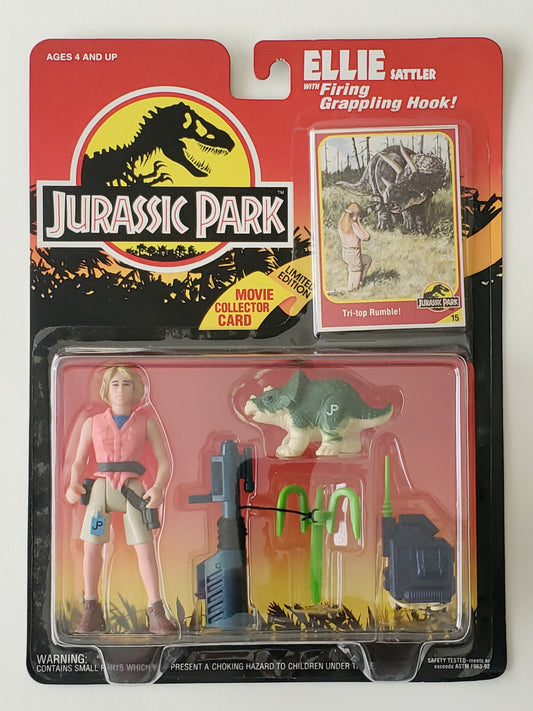 Jurassic Park Series I Ellie Sattler with Firing Grappling Hook Action Figure