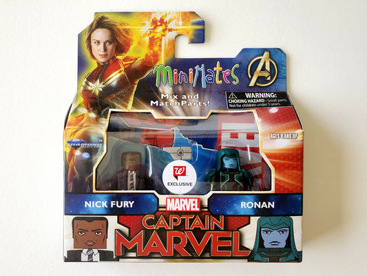 Captain Marvel Minimates Exclusive Nick Fury & Ronan Action Figures