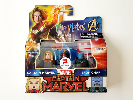 Captain Marvel Minimates Exclusive Captain Marvel & Bron Char Action Figures