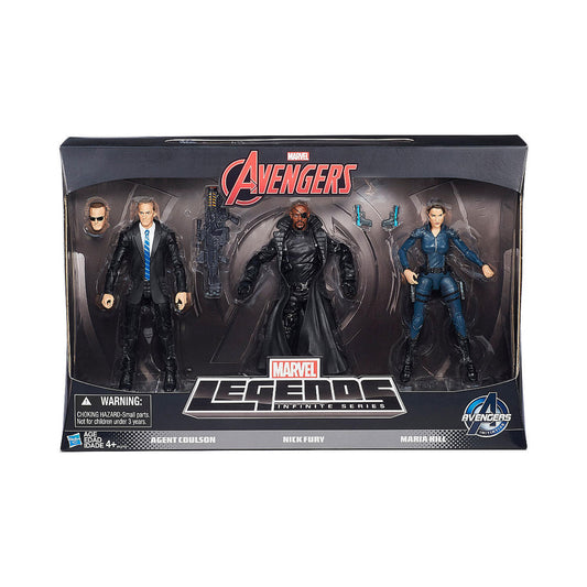 Marvel Legends S.H.I.E.L.D. Exclusive Action Figure 3-Pack (Agent Coulson, Nick Fury, Maria Hill)