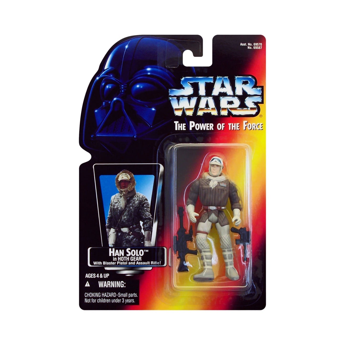 Star Wars: Power of the Force Han Solo in Hoth Gear (Red Card) 3.75-Inch Action Figure