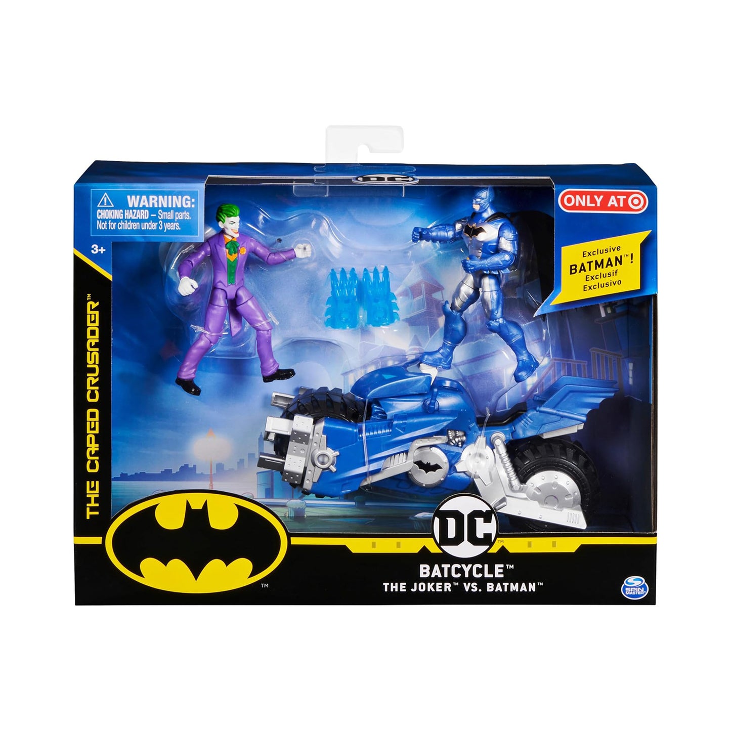 DC Comics Batcycle and Joker vs. Batman Exclusive 4-Inch Action Figures and Vehicle