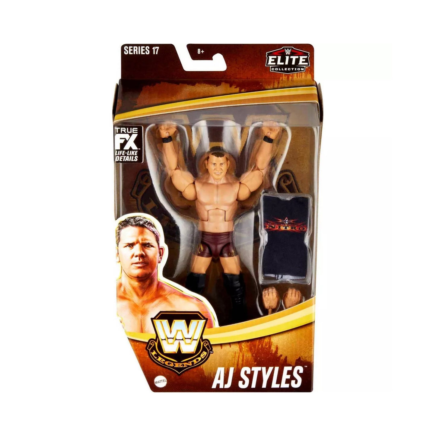 WWE Legends Elite Collection Series 17 AJ Styles Exclusive Action Figure