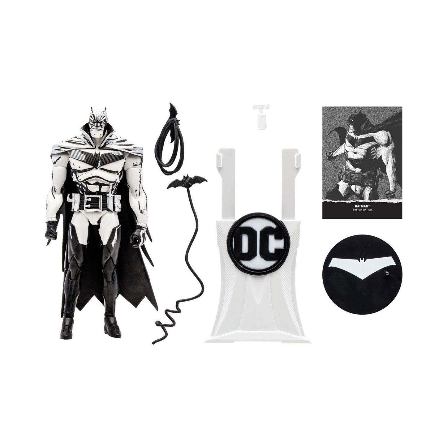 DC Multiverse Gold Label Batman: White Knight Sketch Edition Exclusive 7-Inch Action Figure