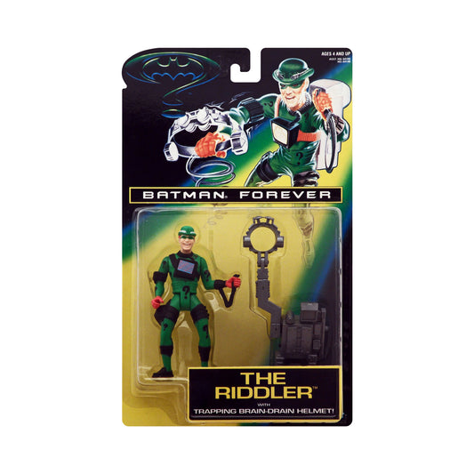 Batman Forever Series The Riddler with Trapping Brain-Drain Helmet Action Figure