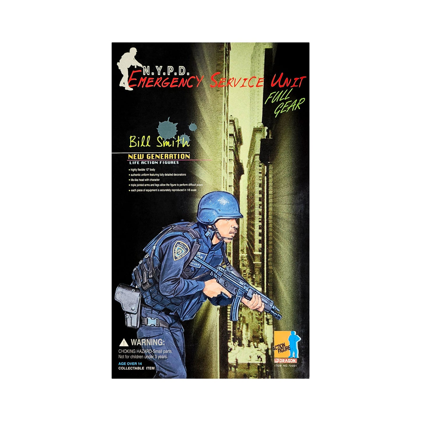 Dragon N.Y.P.D. Emergency Service Unit Full Gear "Bill Smith" 12-Inch Action Figure