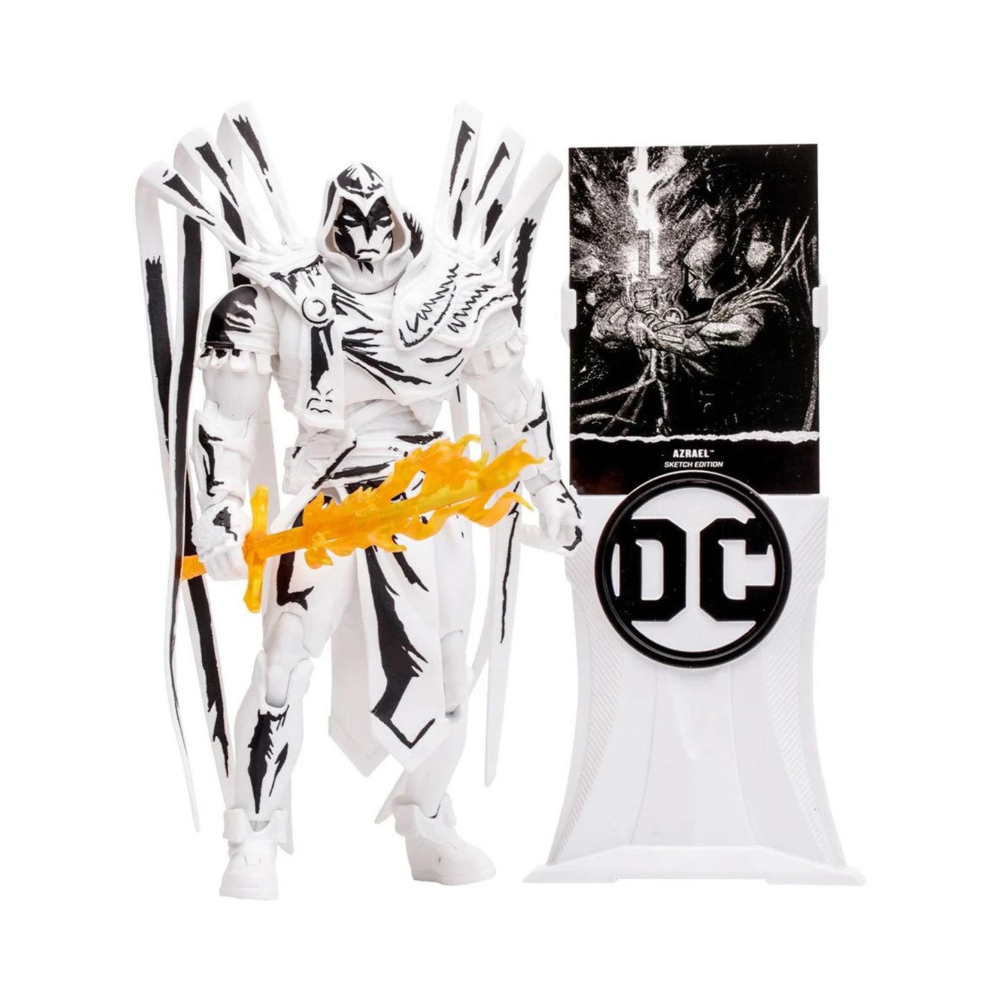 DC Multiverse Gold Label Azrael: Curse of the White Knight Sketch Edition Exclusive 7-Inch Action Figure