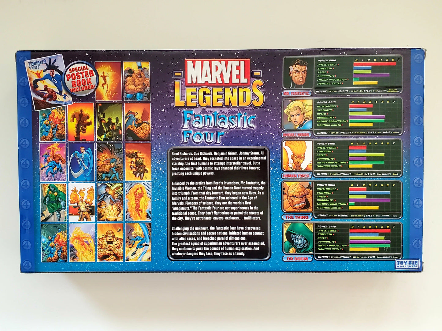 Marvel Legends Fantastic Four Action Figure Set with Dr. Doom, Franklin Richards, & H.E.R.B.I.E.