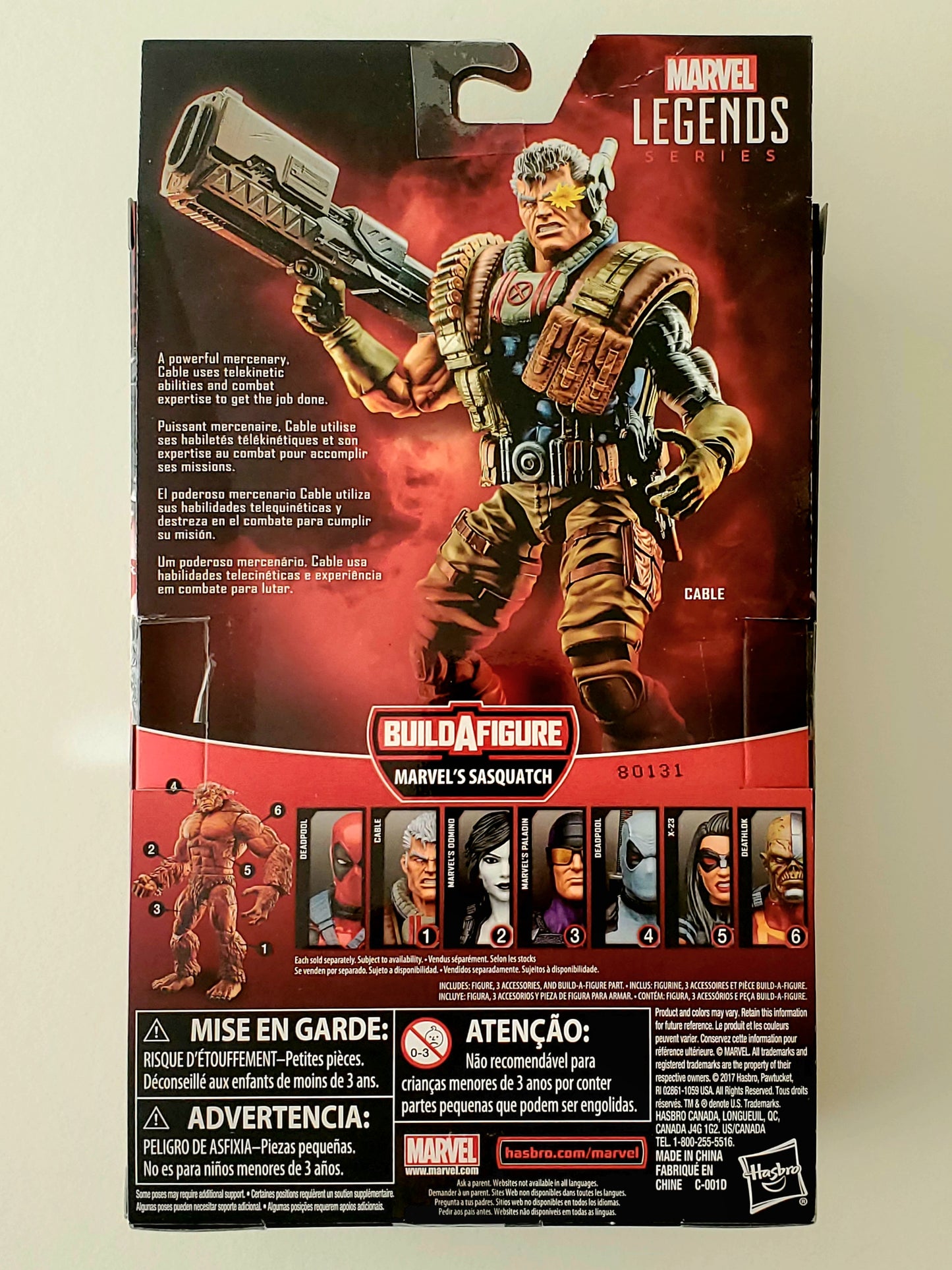 Marvel Legends Sasquatch Series Cable 6-Inch Action Figure