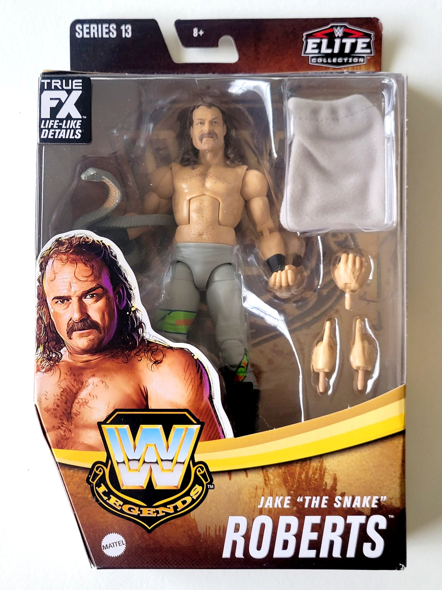 WWE Legends Elite Collection Series 13 Jake "The Snake" Roberts (Grey Pants) Exclusive Action Figure
