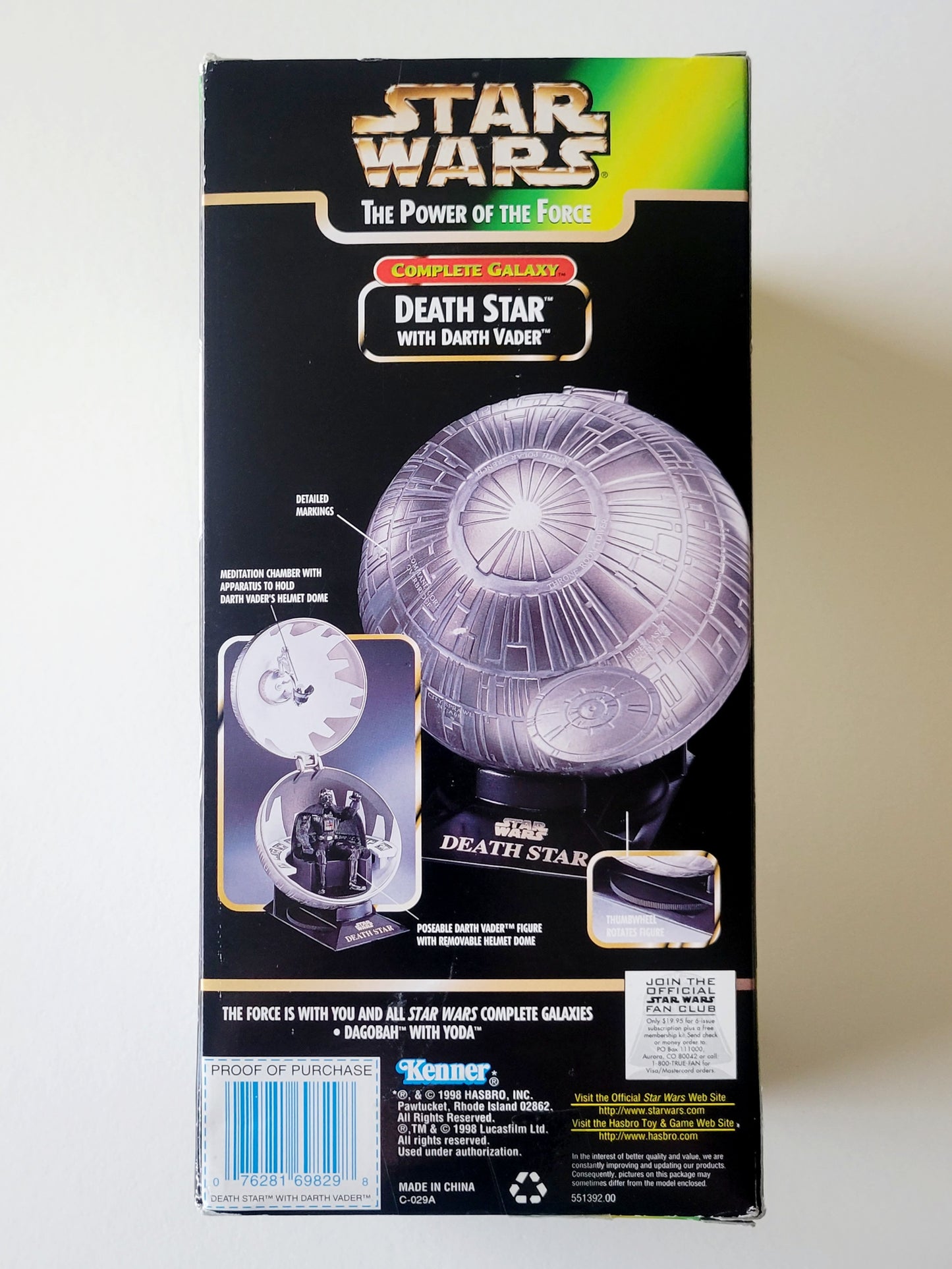 Star Wars: Power of the Force Complete Galaxy Death Star with Darth Vader
