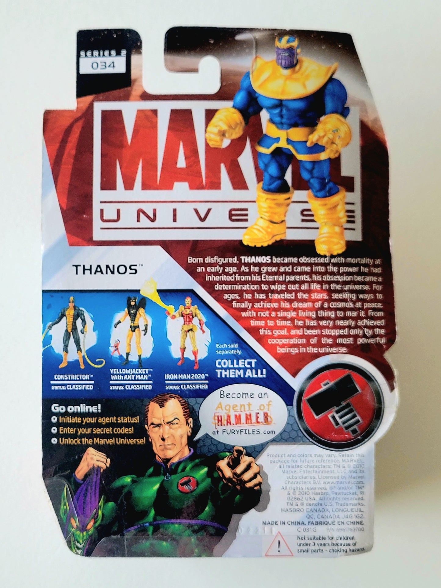 Marvel Universe Series 2 Figure 34 Thanos (with Alternate Hand) 3.75-Inch Action Figure