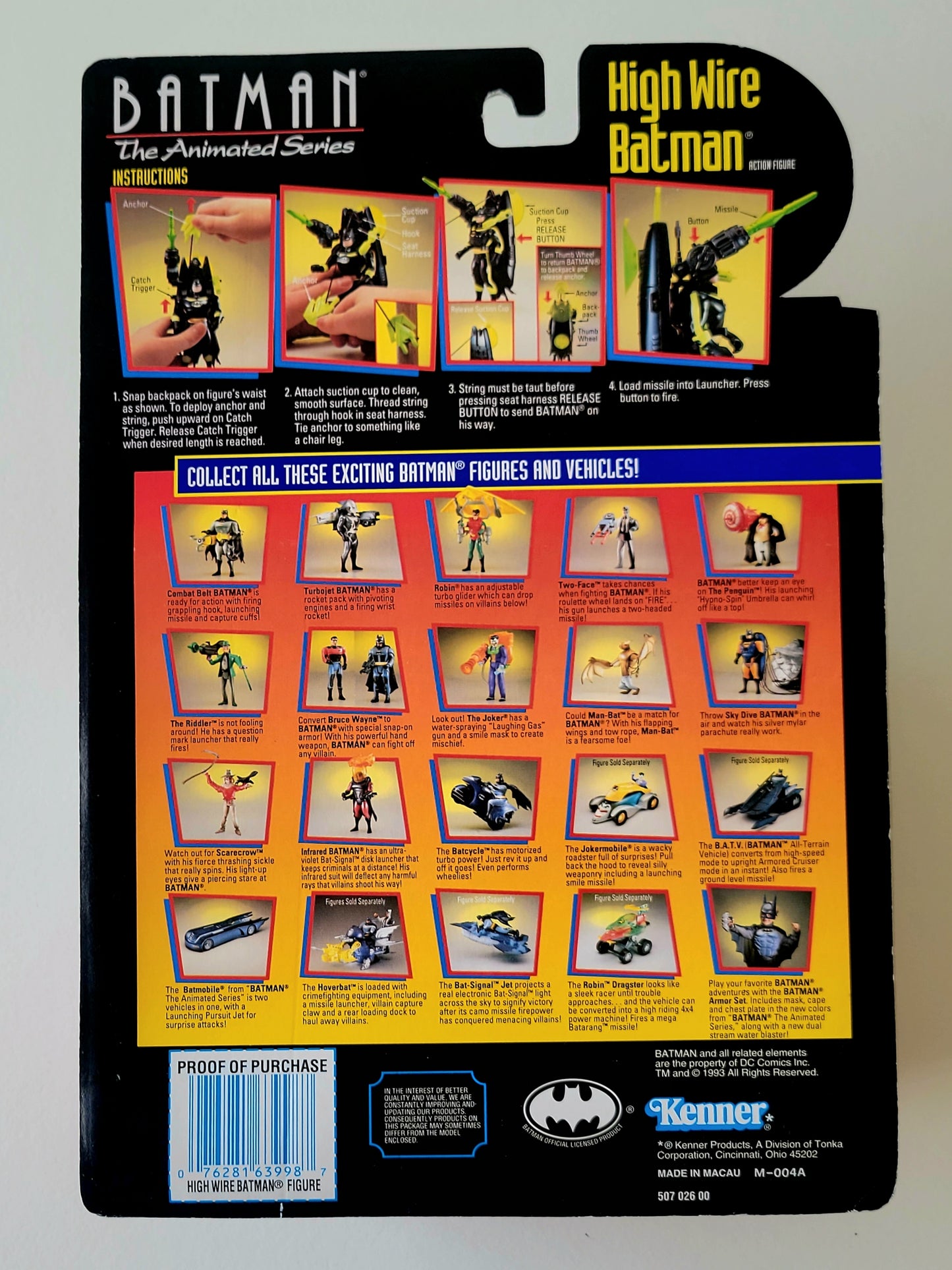 Batman: The Animated Series Deluxe Crime Fighter Edition High Wire Batman 4.5-Inch Action Figure