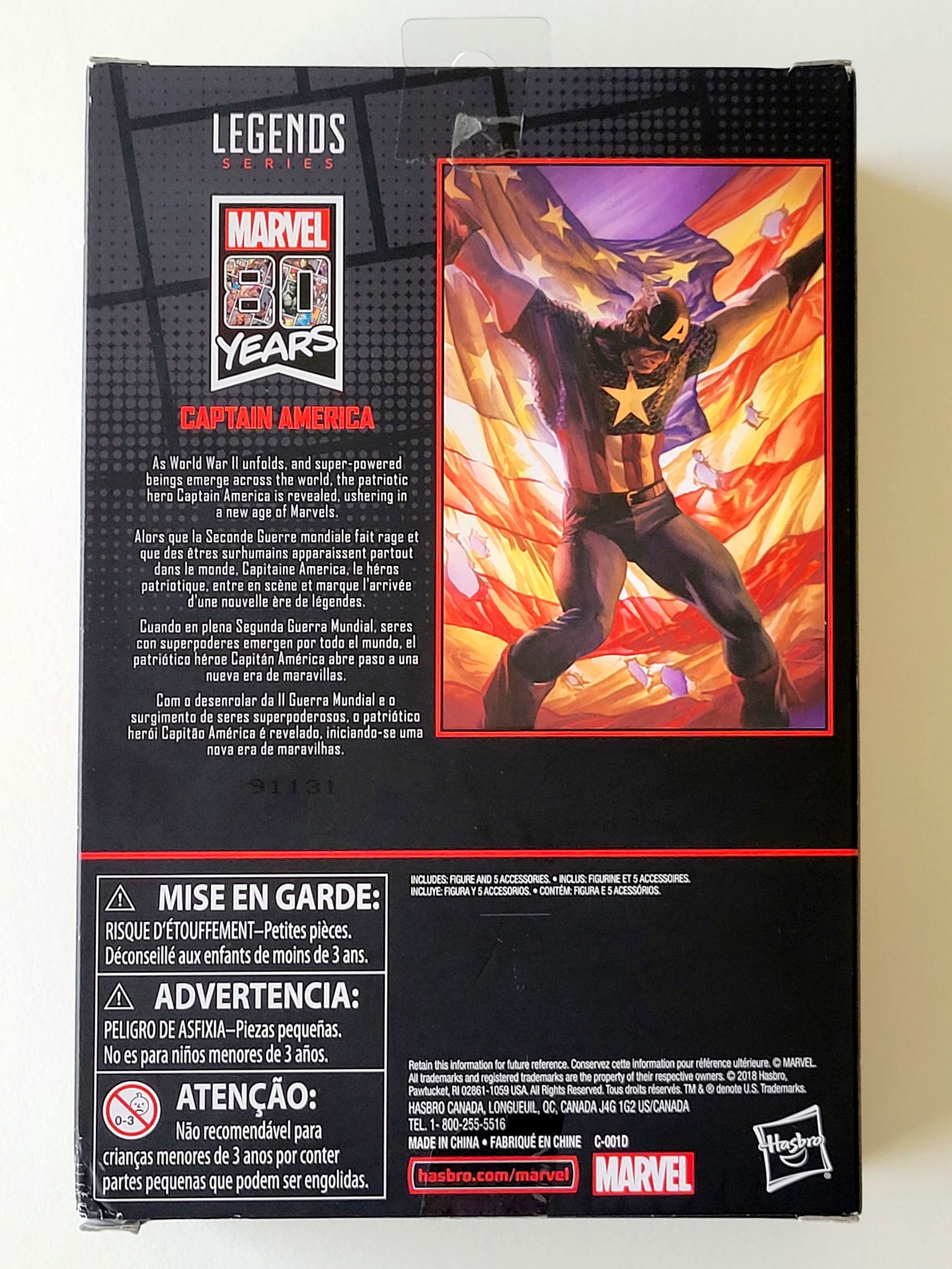 Marvel Legends 80th Anniversary Captain America Exclusive 6-Inch Action Figure