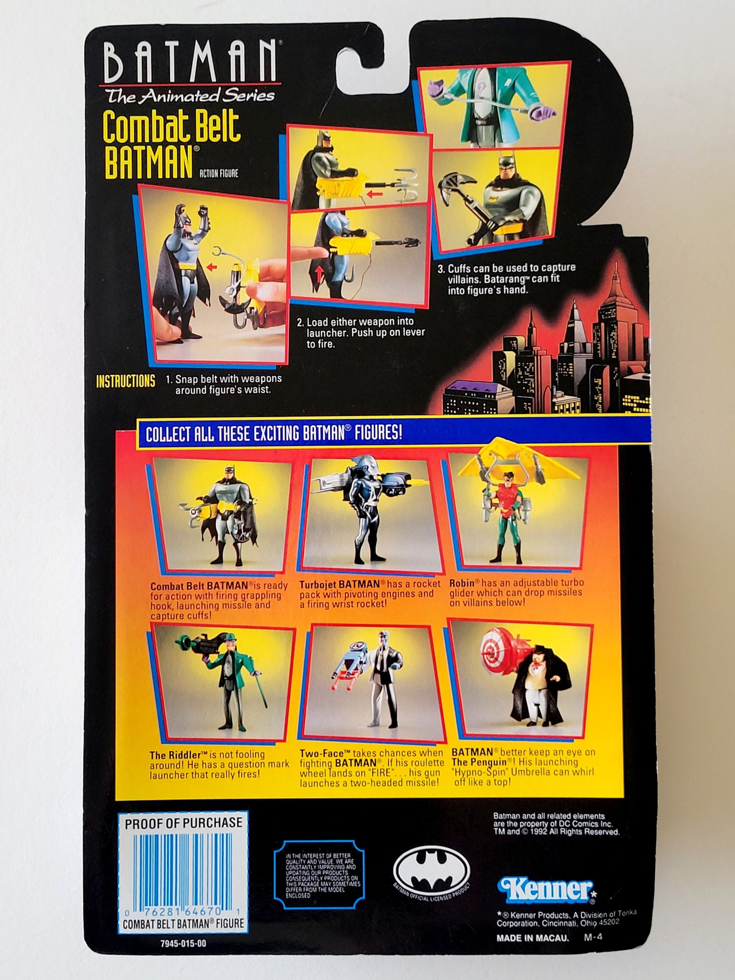 Batman: The Animated Series Combat Belt Batman 4.5-Inch Action Figure