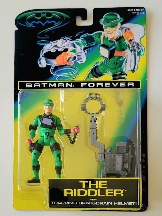 Batman Forever Series The Riddler with Trapping Brain-Drain Helmet Action Figure