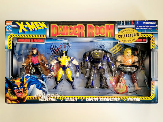 X-Men Danger Room 5-Inch Action Figure 4-Pack (Battle Ravaged Wolverine, Gambit, Captive Sabretooth, & Nimrod)