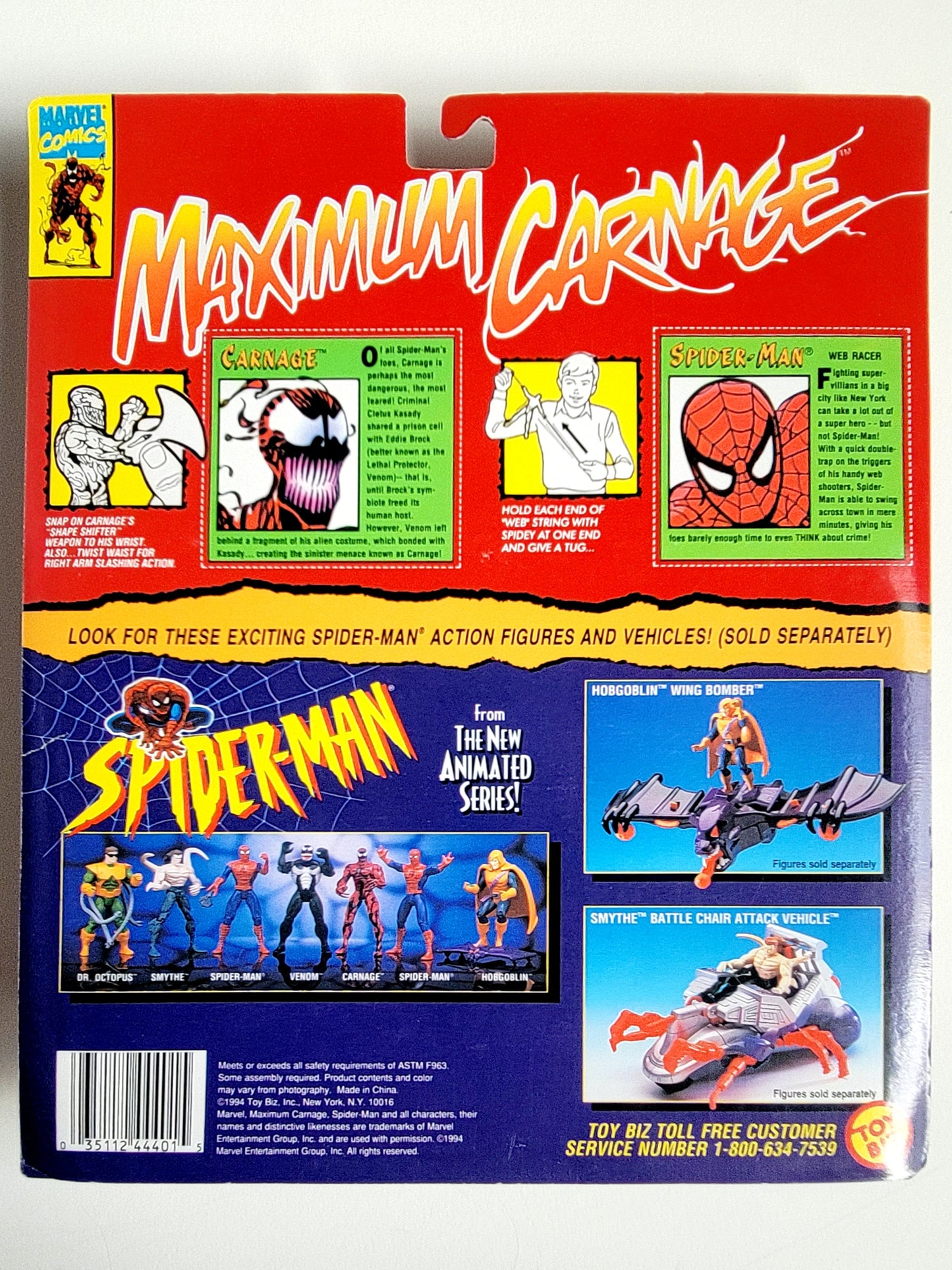 Maximum Carnage Battle Pack! with Carnage and Spider-Man 5-Inch Action Figures