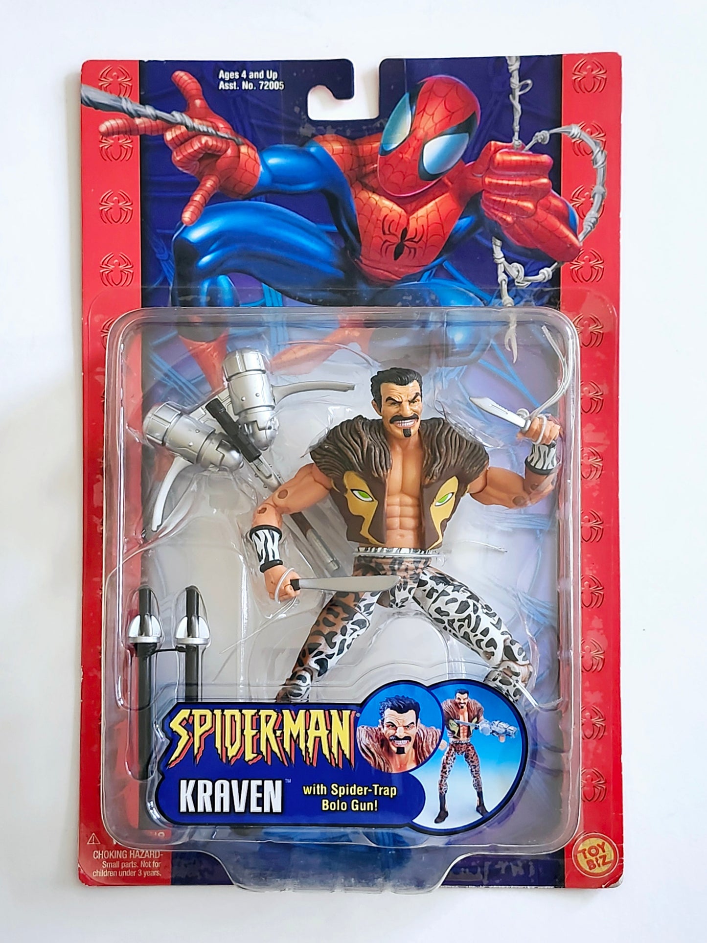Spider-Man Classics Kraven with Spider-Trap Bolo Gun 6-Inch Action Figure