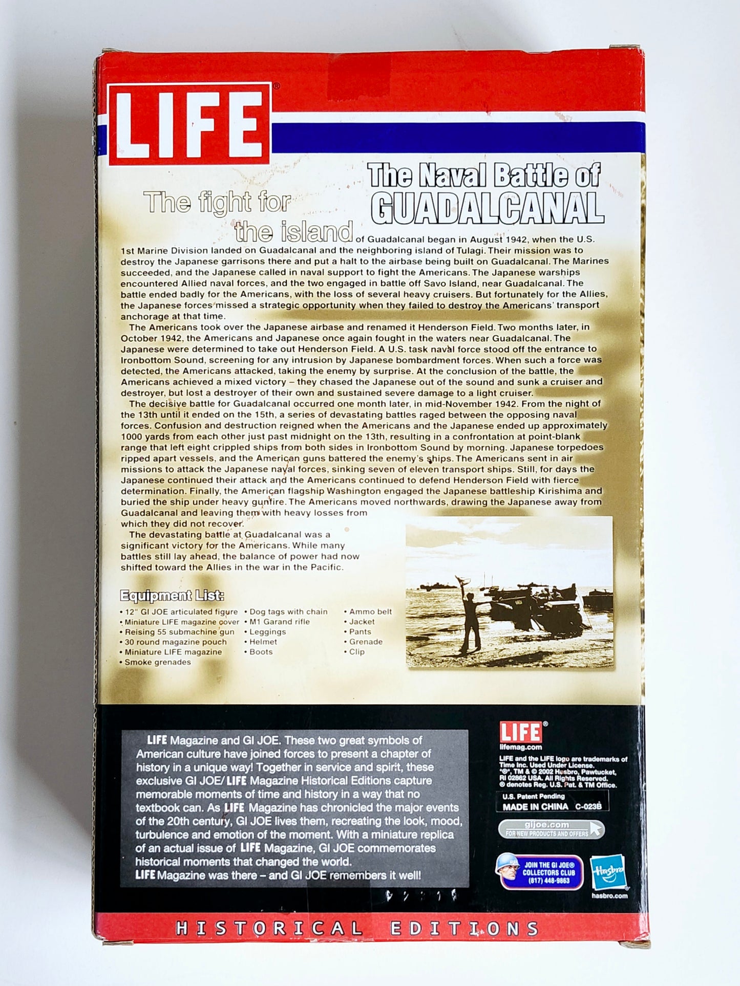 G.I. Joe Life Historical Editions The Naval Battle of Guadalcanal 12-Inch Action Figure