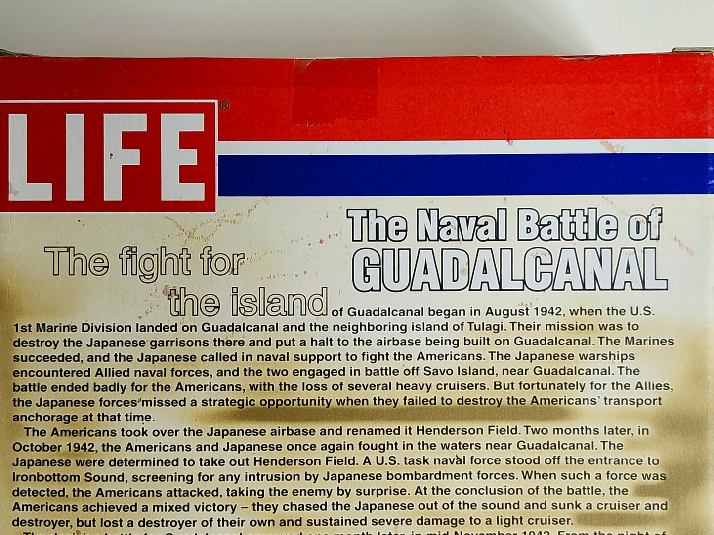G.I. Joe Life Historical Editions The Naval Battle of Guadalcanal 12-Inch Action Figure