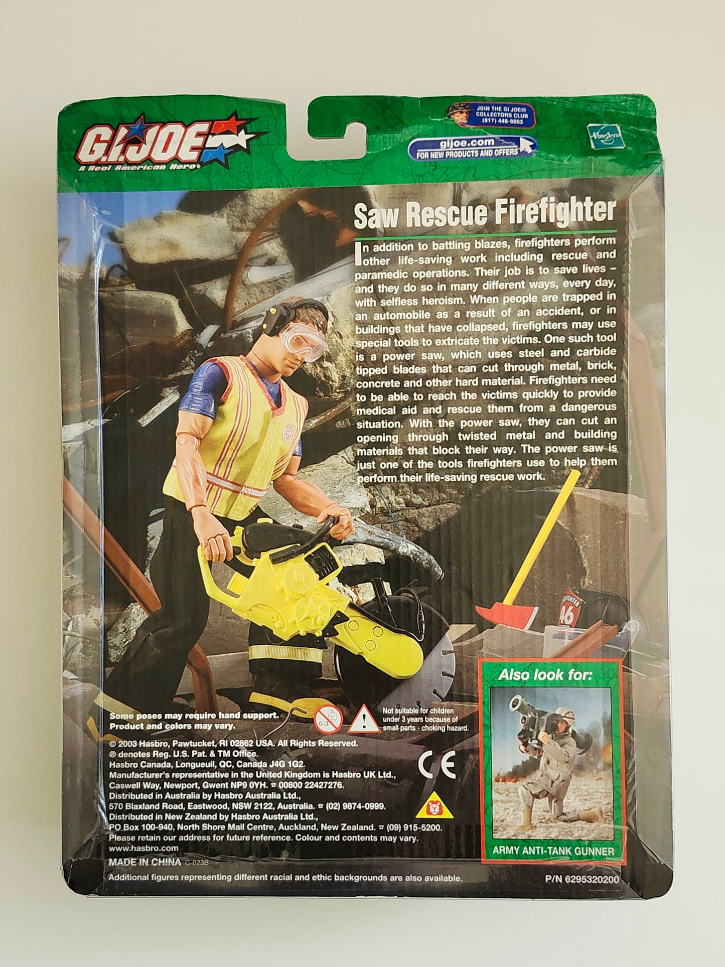 G.I. Joe Saw Rescue Firefighter (Hispanic) 12-Inch Action Figure