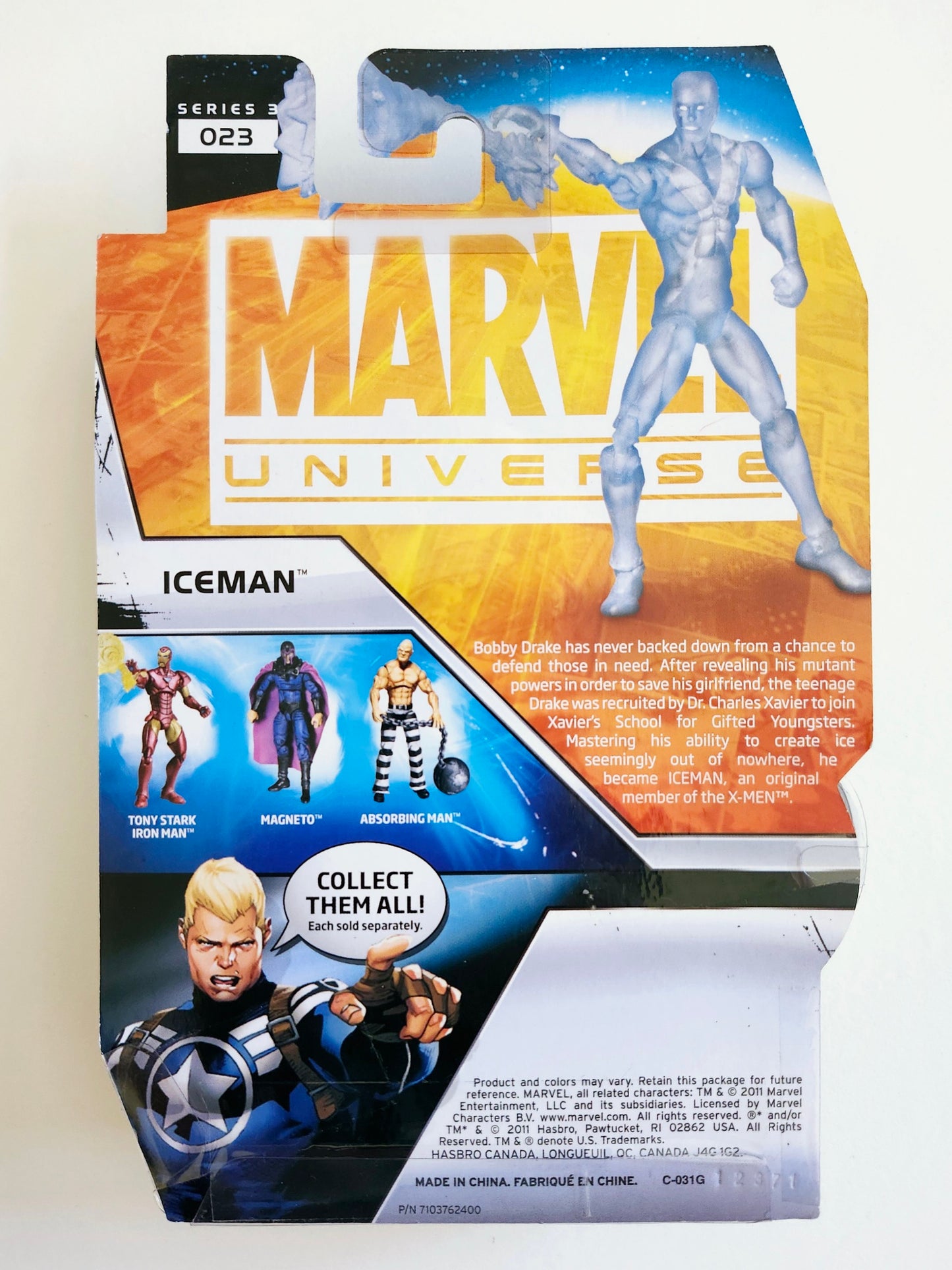 Marvel Universe Series 3 Figure 23 Iceman 3.75-Inch Action Figure