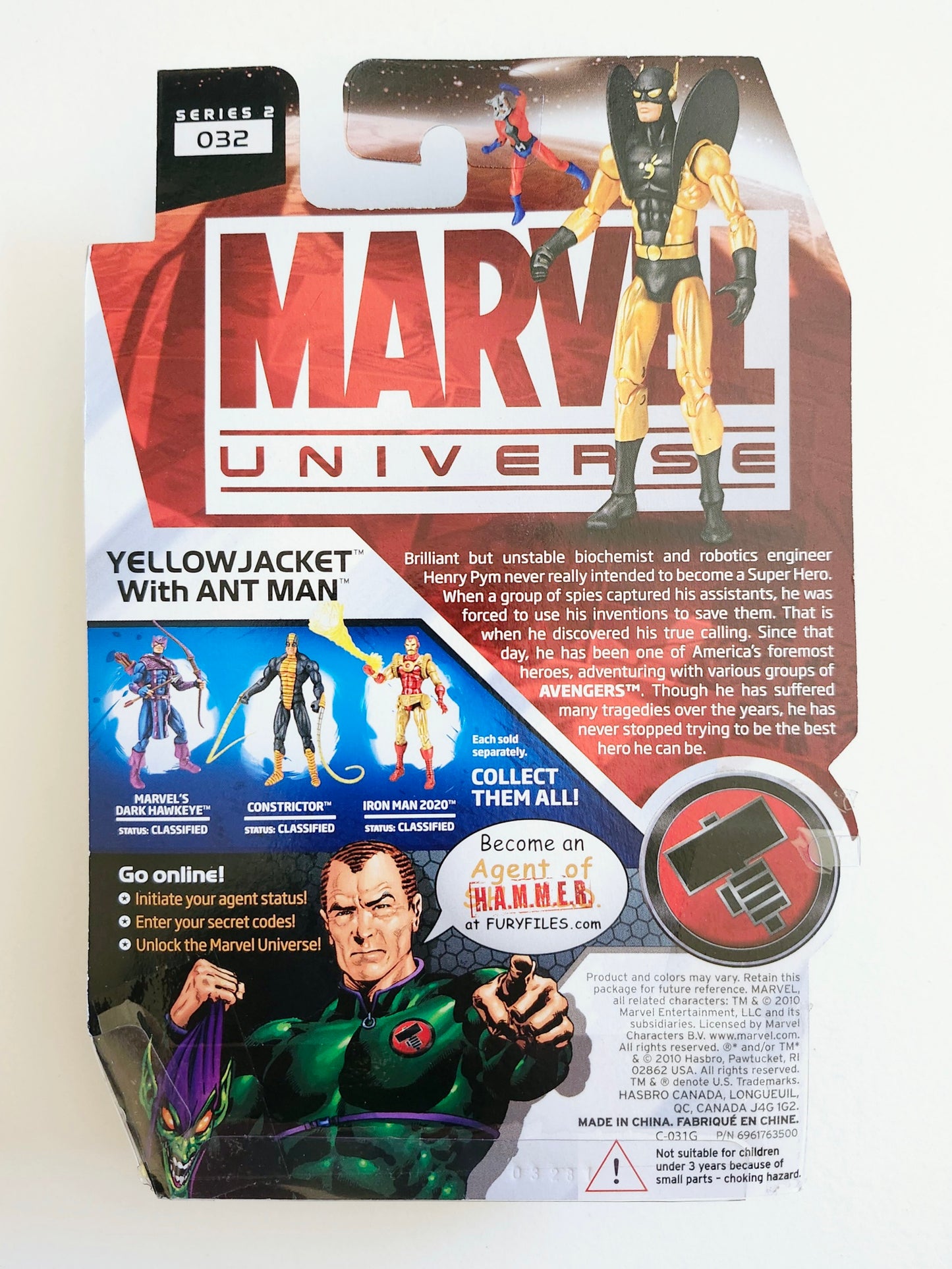 Marvel Universe Series 2 Figure 32 Yellowjacket 3.75-Inch Action Figure