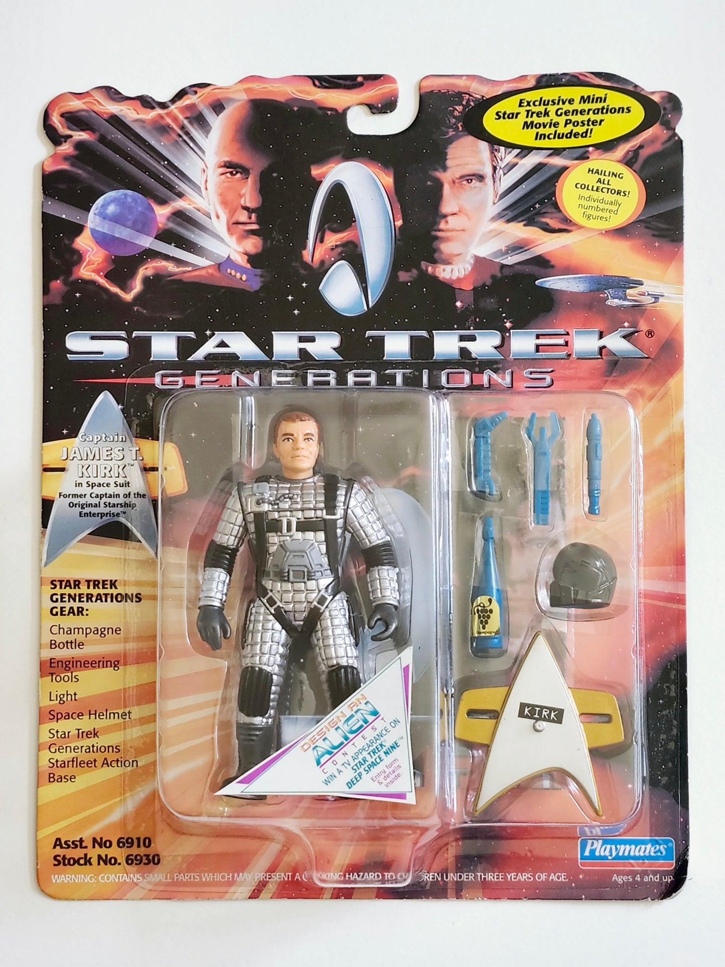 Star Trek: Generations Captain James T. Kirk in Space Suit 4.5-Inch Action Figure