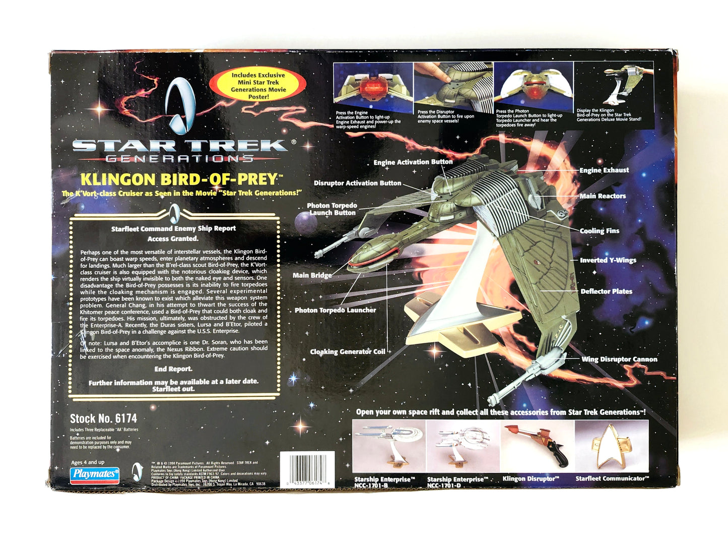 Star Trek: Generations Klingon Bird-of-Prey Ship
