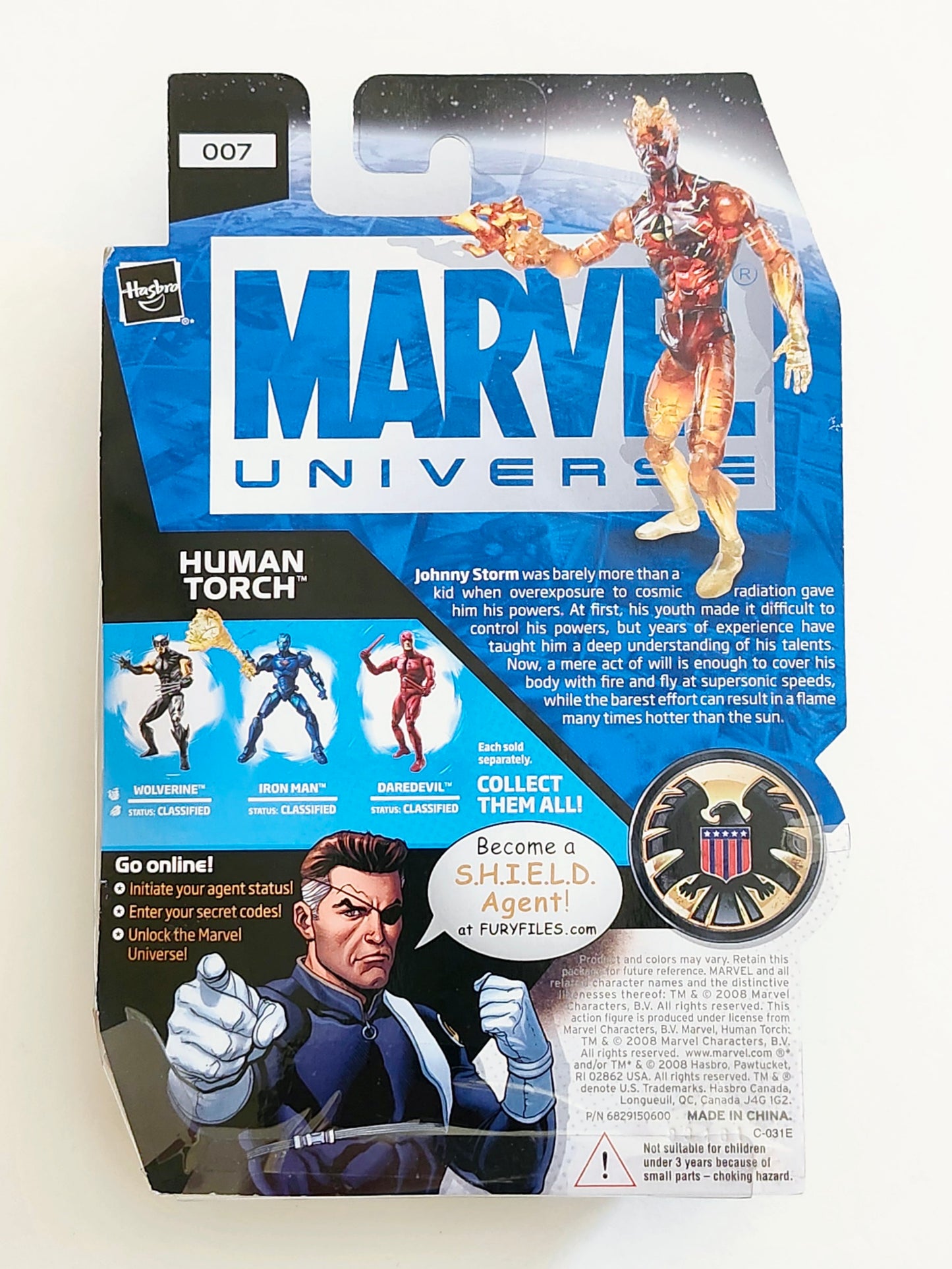 Marvel Universe Series 1 Figure 7 Human Torch (Flame On) 3.75-Inch Action Figure