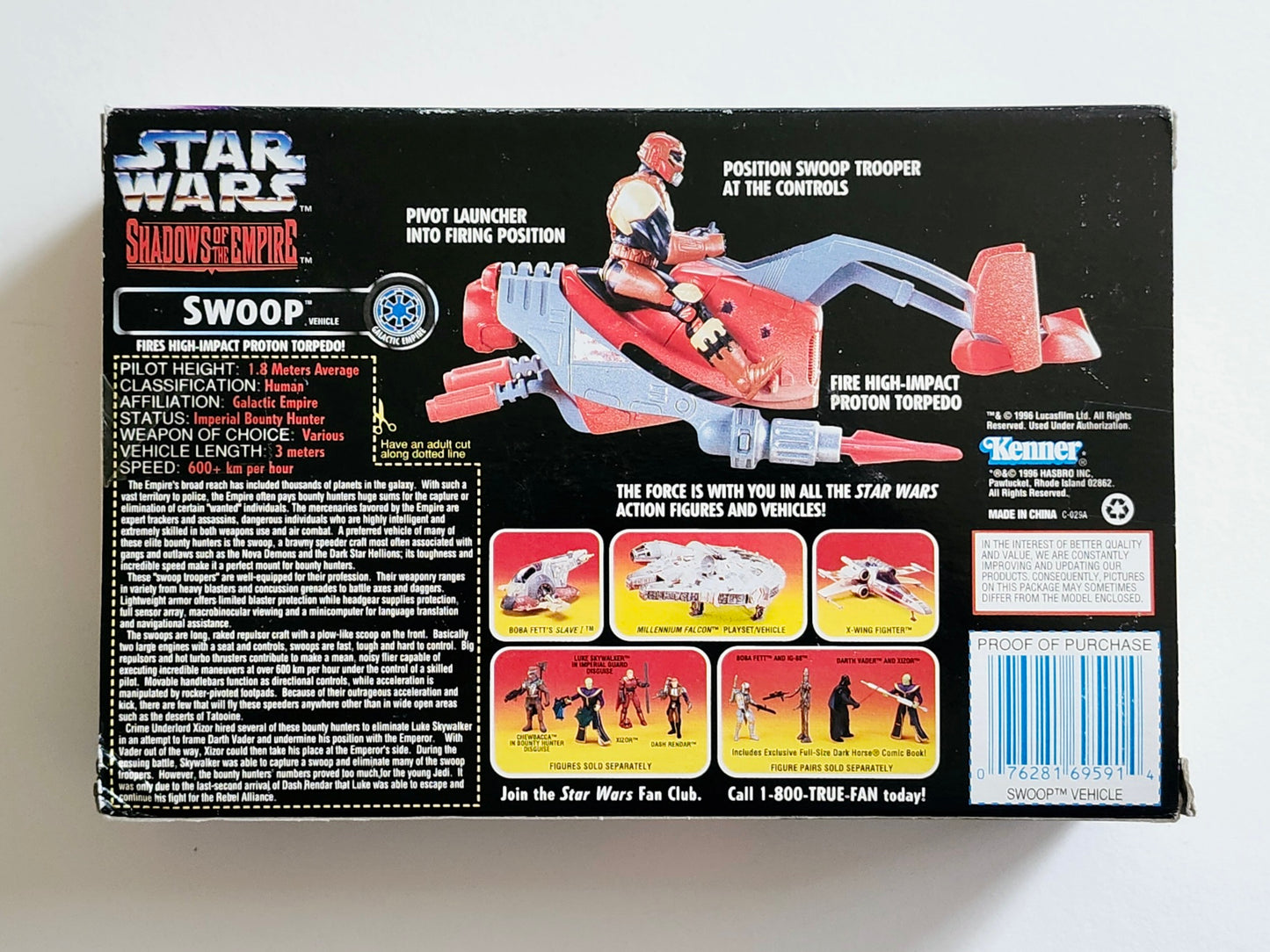 Star Wars: Shadows of the Empire Swoop Bike with Trooper Action Figure and Vehicle