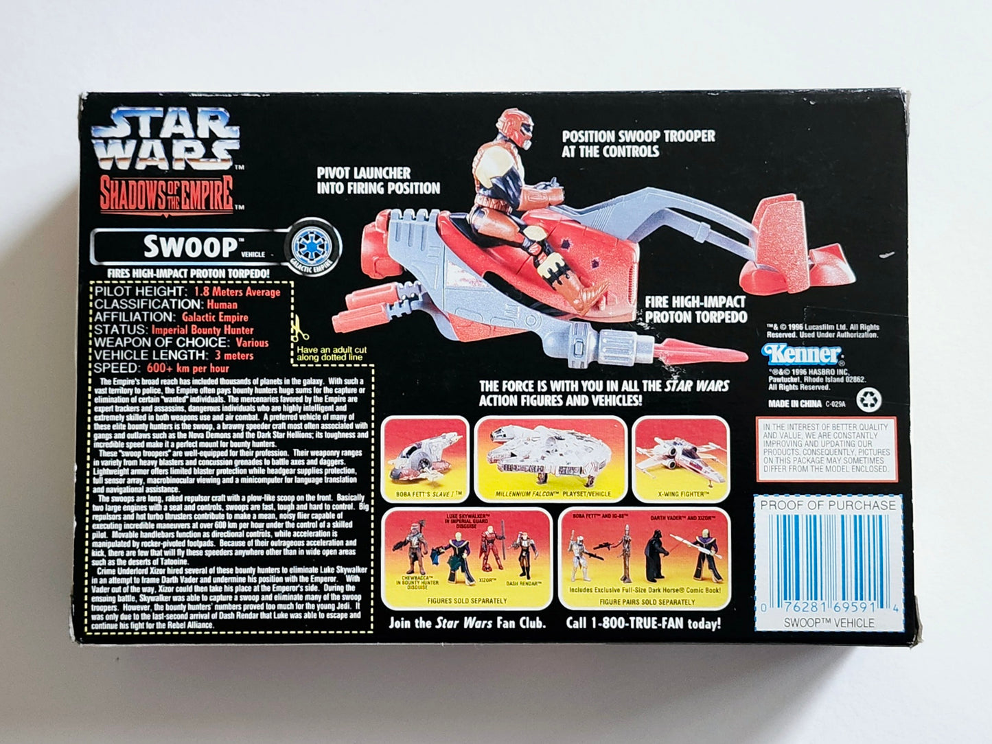 Star Wars: Shadows of the Empire Swoop Bike with Trooper Action Figure and Vehicle